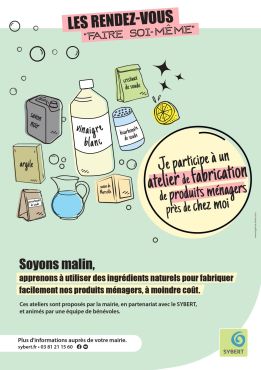 Formation "Faire ses produits ménagers" initiée par le Sybert et organisée par l'association "A Fond La Transition".