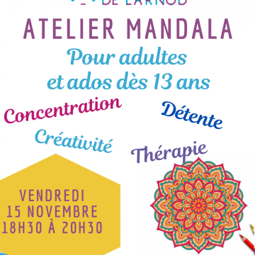 Atelier mandala ados-adultes