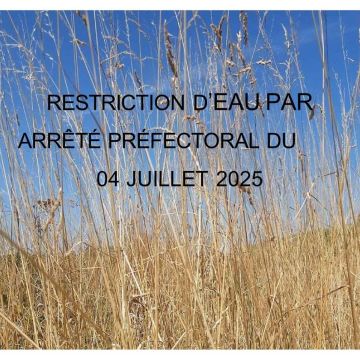 Arrêté de sècheresse