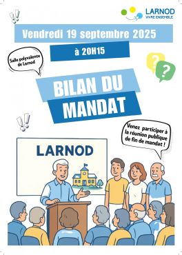 Réunion publique "Bilan du mandat 2020-2026"