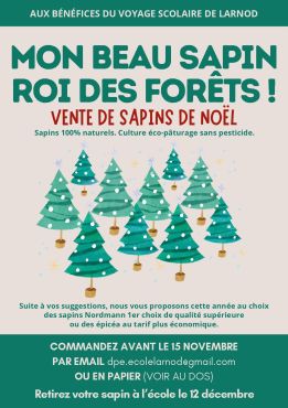 Commande de sapins de Noël