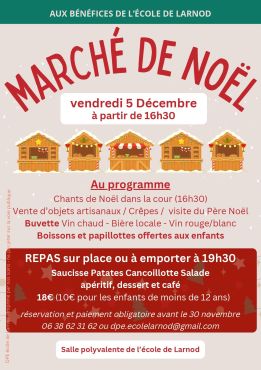 Marché de Noël vendredi 5 décembre