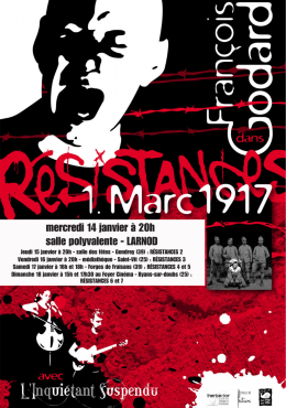 Spectacle "Résistances" le mercredi 14 janvier à 20h
