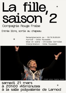 Spectacle "La fille, saison 2" samedi 21 mars à 20h